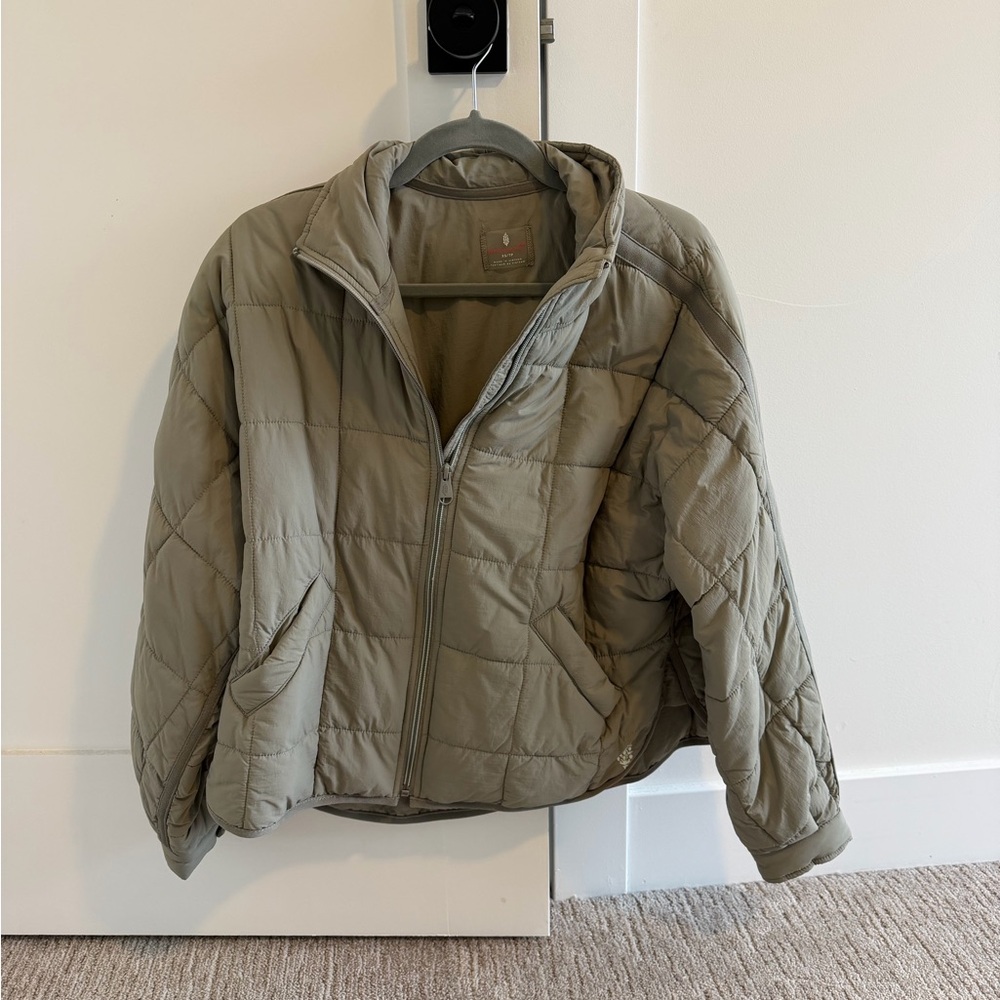 Free People Sage Stone Pippa Packable Puffer Jacket